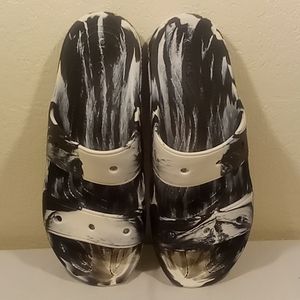 Iconic Crocs Comfort Marble Slides/Sandals (Size 12)